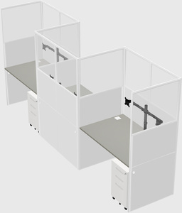 Rectangular cubicles