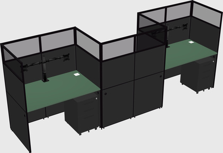 Rectangular cubicles