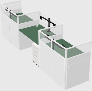 Rectangular cubicles