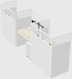 Rectangular cubicles