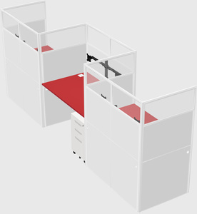 Rectangular cubicles