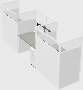 Rectangular cubicles