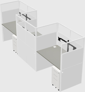 Rectangular cubicles