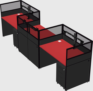 Rectangular cubicles