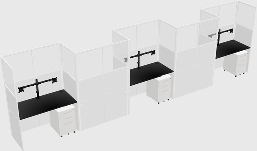 Rectangular cubicles