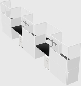 Rectangular cubicles