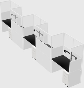 Rectangular cubicles