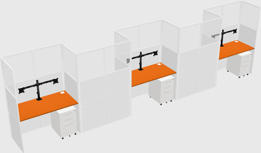 Rectangular cubicles
