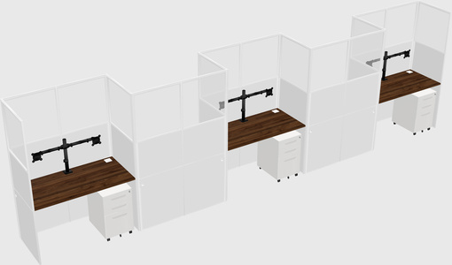 Rectangular cubicles