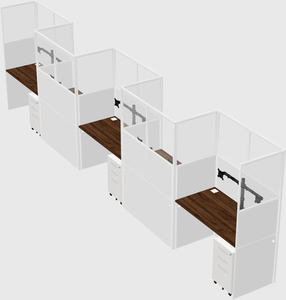 Rectangular cubicles