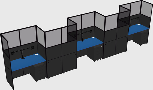 Rectangular cubicles