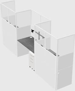 Rectangular cubicles