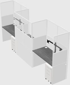 Rectangular cubicles