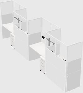 Rectangular cubicles