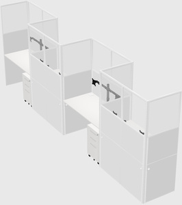 Rectangular cubicles