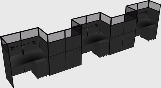 Cabines rectangulaires