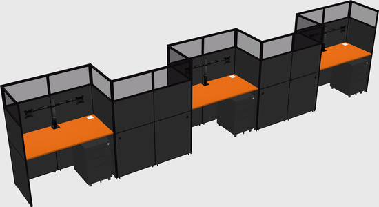 Rectangular cubicles