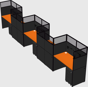 Rectangular cubicles