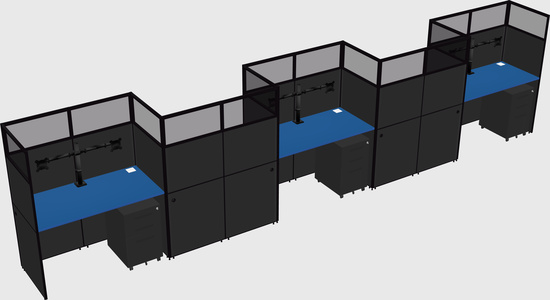 Rectangular cubicles