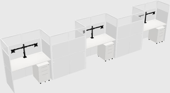 Rectangular cubicles