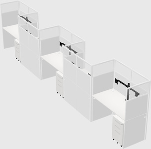 Rectangular cubicles