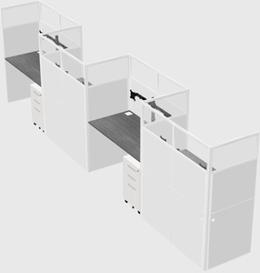 Rectangular cubicles