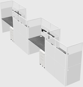 Rectangular cubicles
