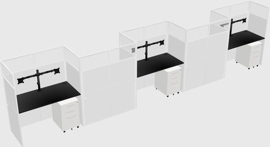 Rectangular cubicles