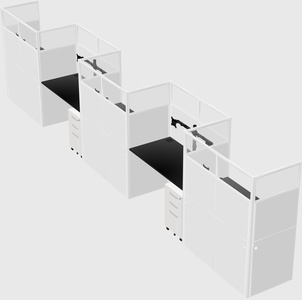 Rectangular cubicles
