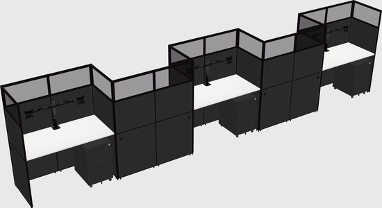 Rectangular cubicles
