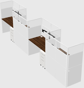 Rectangular cubicles