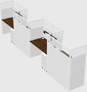 Rectangular cubicles