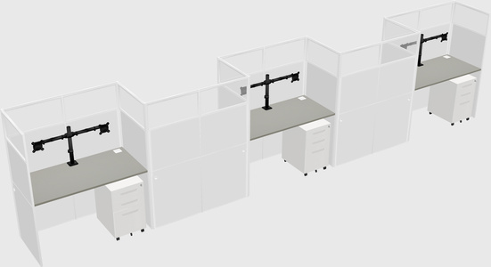 Rectangular cubicles