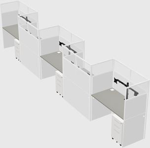 Rectangular cubicles