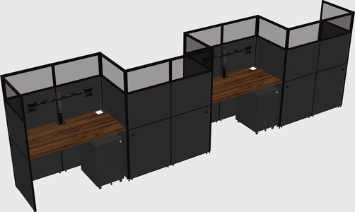 Rectangular cubicles