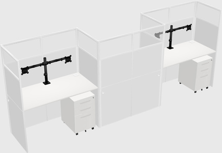 Rectangular cubicles