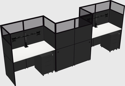 Rectangular cubicles