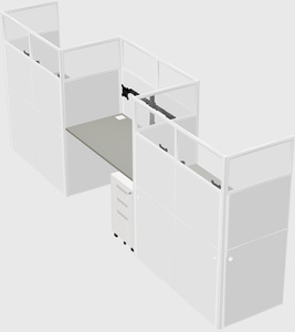Rectangular cubicles