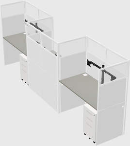 Rectangular cubicles