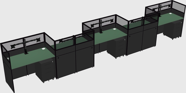 Rectangular cubicles