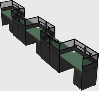 Rectangular cubicles
