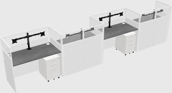 Rectangular cubicles