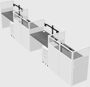 Rectangular cubicles