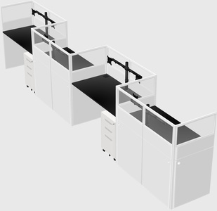 Rectangular cubicles