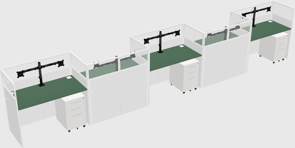 Rectangular cubicles