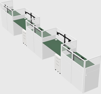 Rectangular cubicles