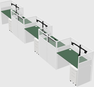 Rectangular cubicles