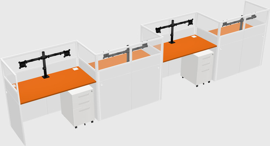 Rectangular cubicles