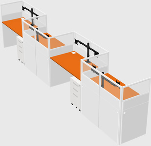 Rectangular cubicles