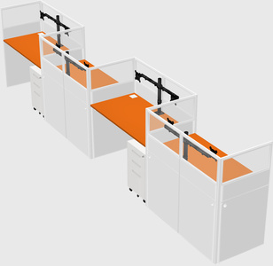 Rectangular cubicles